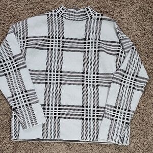 Premise Black and White Checkered Crewneck Sweater
